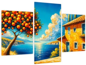 Obraz - Dom s pomarančmi II. (90x60 cm)