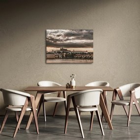 Obraz - zamračená Praha (70x50 cm)