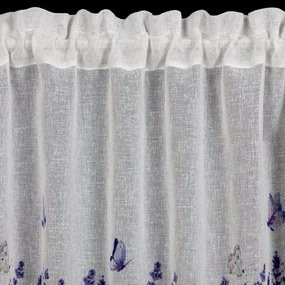 Záves ELLA 150X30 cm, bielo-fialový