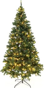 Vianočný stromček so svetielkami, zelená, 220 cm, LED450, CHRISTMAS TYP 5