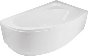 Besco Akrylátová asymetrická vaňa Cornea 140x80 (150x100) BESCO-Rozmery: 150x100, BESCO-Farba: Biela, BESCO-Orientácia: Pravá