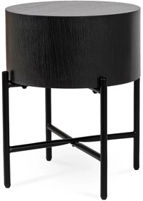 PROXIMA.store - Minimalistický okrúhly konferenčný stolík CEVES FARBA: čierna