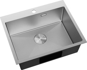 Mexen Solix, 1-komorový nerezový drez 600 x 500 mm, brúsena oceľ, vzor voština, 6408601000-01HC