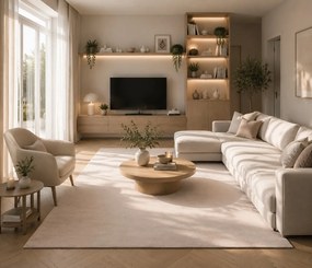 Ayyildiz, Kusový koberec Sky 5400 Cream, 120x170, béžová, obývacia izba