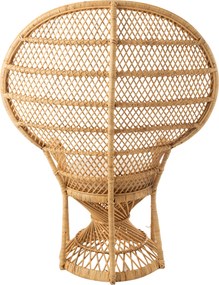 Prírodné ratanové dizajnové kreslo Peacock - 101 * 58 * 134 cm