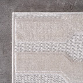 Ayyildiz, Behúň Doha 1654 Cream, 80x250, biela, chodba / predsieň