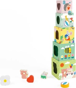 Puzzle Box Cube – Lesná pyramída 10 dielov