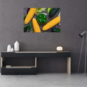 Obraz zeleniny (90x60 cm)