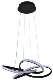LED Stmievateľný luster na lanku LED/40W/230V 3000-6500K čierna + diaľkové ovládanie