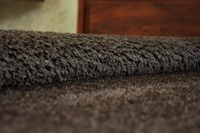 Koberec Micro fiber soft shaggy hnedý
