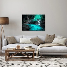 Obraz - Tyrkysové jazero (70x50 cm)