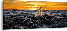 Obraz morských vĺn (120x50 cm)