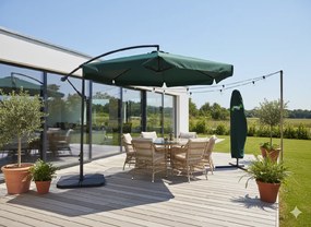 CH Zelený záhradný slnečník Banana s obalom - 3m