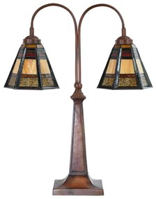 3D Tiffany lampa dve tienidlá Ø2*19 48*64