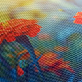 Obraz - Oranžové kvety (90x60 cm)