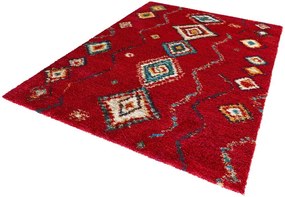 Koberec Nomadic Geometric červený