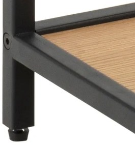 Nočný stolík FIESTA L 42 cm farba prírodná, čierny kovový rám