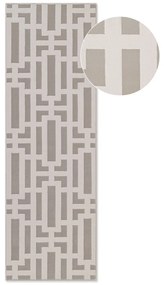 Sivo-krémový behúň 80x240 cm Perles Onyx – Elle Decoration