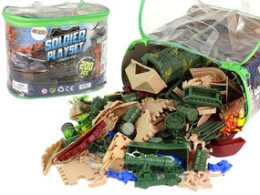 Lean Toys Vojenská súprava -  200 kusov