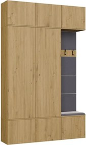 Předsíňová stěna Haga 2Sz1W 150 cm dub Artisan
