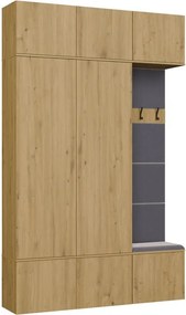 Předsíňová stěna Haga 2Sz1W 150 cm dub Artisan