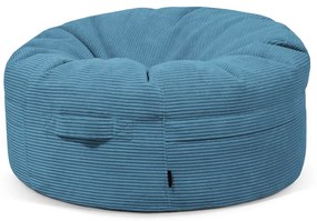 Modrý menčestrový sedací vak Roll 105 – SLOWDOWN