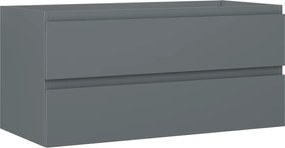Mexen Orio, kúpeľňová skrinka 100 cm, 2 zásuvky, grafitová matná, 91A10-10047-2-BFF66