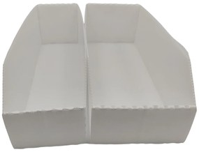 Úložný box, plastový biely 15x50x16 cm – do špajze aj do skrine KARTONPLAST