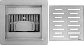 Rea Line, nerezový odtokový žľab 150x150 mm, oceľová, REA-G6205