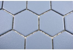 Keramická mozaika HX AT53 šesťuholník 32,5x28,1 cm Uni modrozelená R10B
