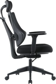 Herná ergonomická stolička ERACER H3246 — sieť / látka, čierna