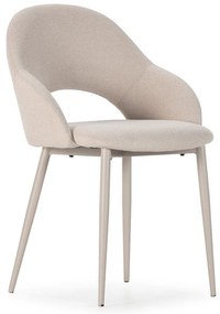 Béžové čalúnené jedálenské stoličky v súprave 2 ks Lia – Marckeric