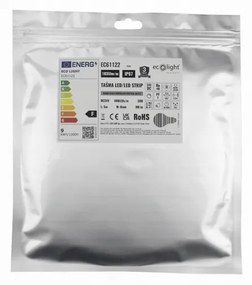 ECOLIGHT COB LED pásik 5m IP67 - 24V - 45W - 480LED - neutrálna farba