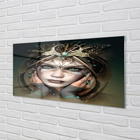 Obraz plexi Ženské modré oči 125x50 cm
