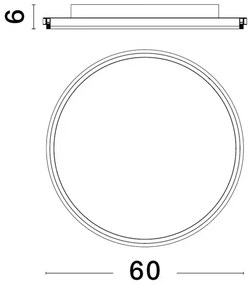 LED stropné svietidlo Willow R 60 biele