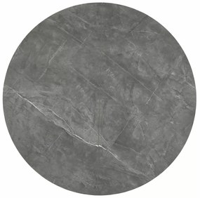 Rozkladací jedálenský stôl Angel 120/160 cm sivý mramor/čierny
