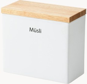 Úložná dóza na potraviny's vekom z kaučukového dreva Müsli