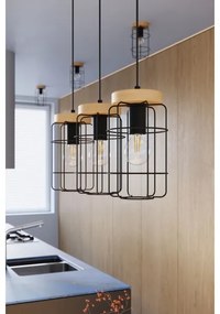 Sollux SL.1262 - Stropné svietidlo GOTTO 1xE27/15W/230V čierna