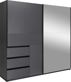 XXXLutz SKRIŇA S POSUVNÝMI DVERAMI, grafitová, 215/210/61,5 cm P & B - Skrine - 000885001010