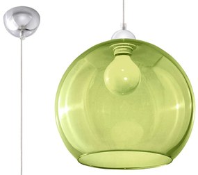 Závesné svietidlo Ball, 1x zelené sklenené tienidlo