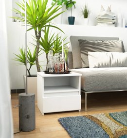 Noční stolek CL1 40 cm bílý