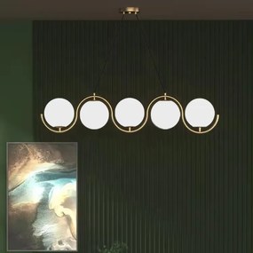 Toolight Toolight, stropné svietidlo 5xG9 APP1440-5CP, zlatá lesklá, OSW-06096