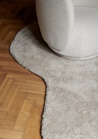 Všívaný koberec Forma, veľký – sivobiely