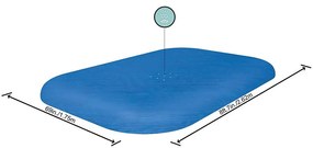 Krycia plachta na obdĺžnikový bazén 2,62 × 1,75 m 58319