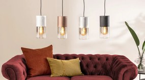 Pohovka Chesterfield, červená látka