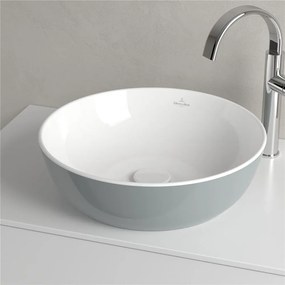 VILLEROY &amp; BOCH Artis okrúhle umývadlo na dosku bez otvoru, bez prepadu, priemer 430 mm, French Linen, 417943BCT7