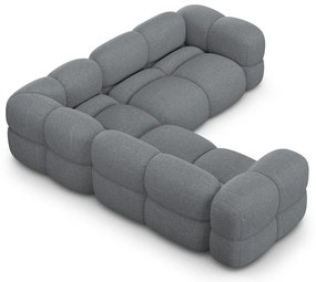 Sivá rohová pohovka Loretto – Cosmopolitan Design