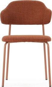 Jedálenská stolička v súprave v terakotovej farbe 4 ks Adriel – Marckeric