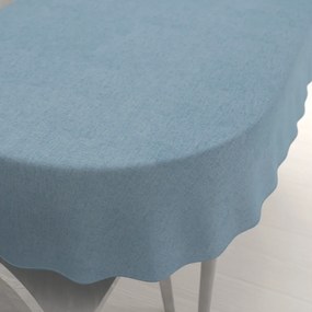 Biante Dekoračný oválny obrus BKW-210 Svetlo modrý žíhaný 130x160 cm