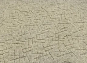 Koberce Breno Metrážny koberec NICOSIA 35, šíře role 300 cm, béžová
